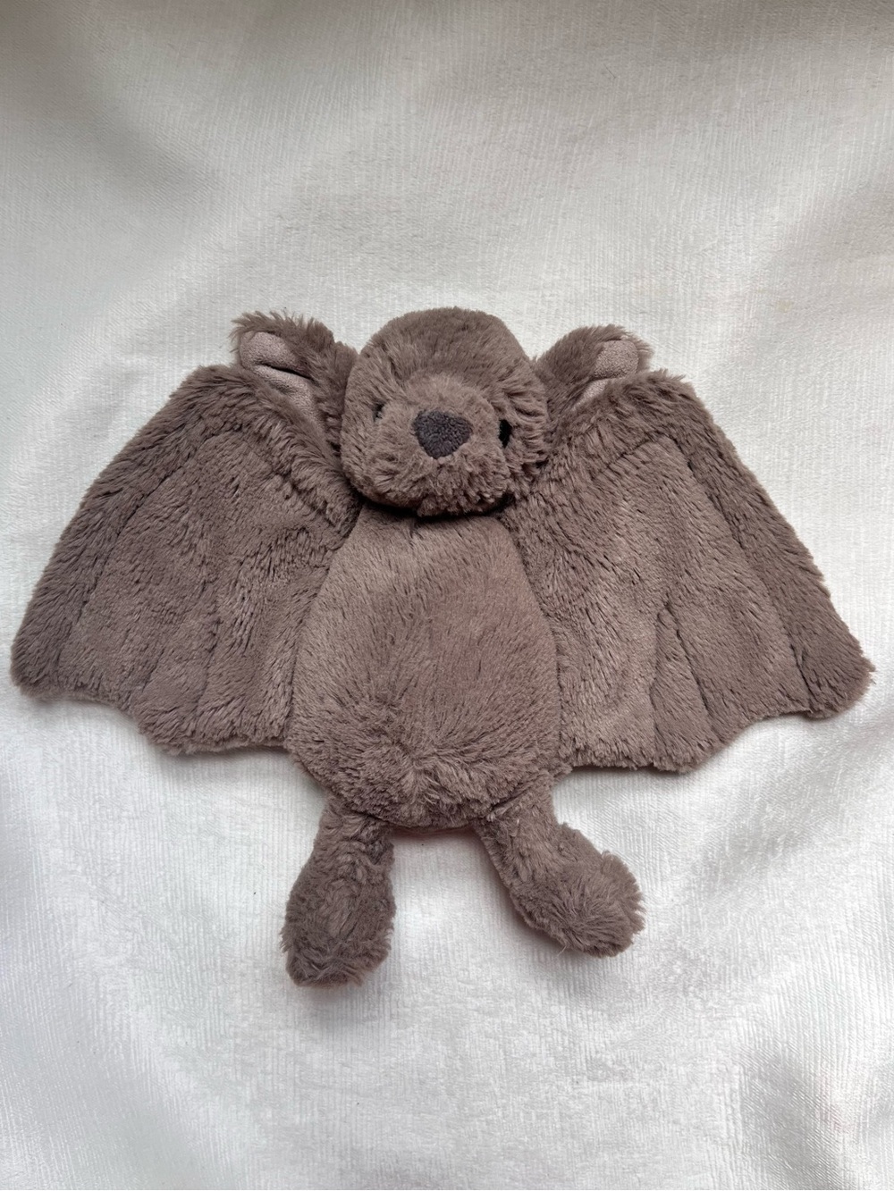 Jellycat Bat Retired hard to find Bashful Bat mushroom gray plush RARE